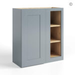 Gray Shaker 36 H Wall Blind Cabinet, gray kitchen cabinets, rta cabinets