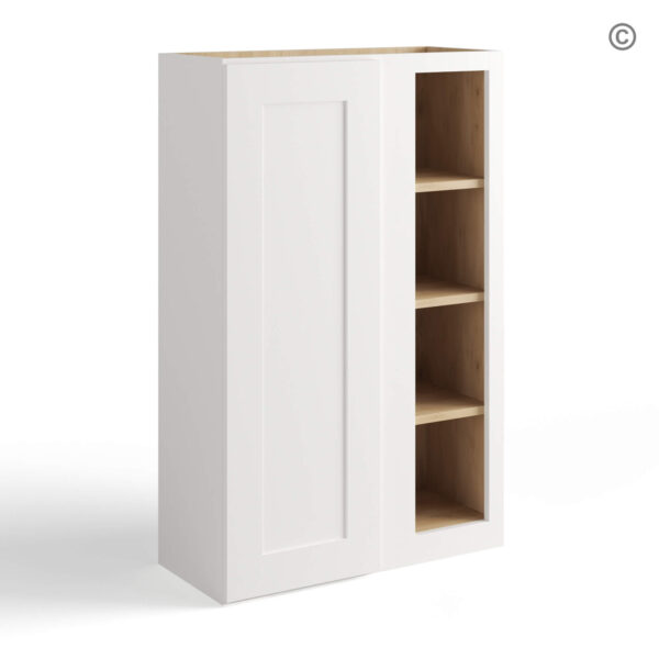 White Shaker 42 H Wall Blind Cabinet, white kitchen cabinets, rta cabinets