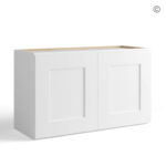 White Shaker 15 H Double Door Wall Cabinet, ehite kitchen cabinets, rta cabinets