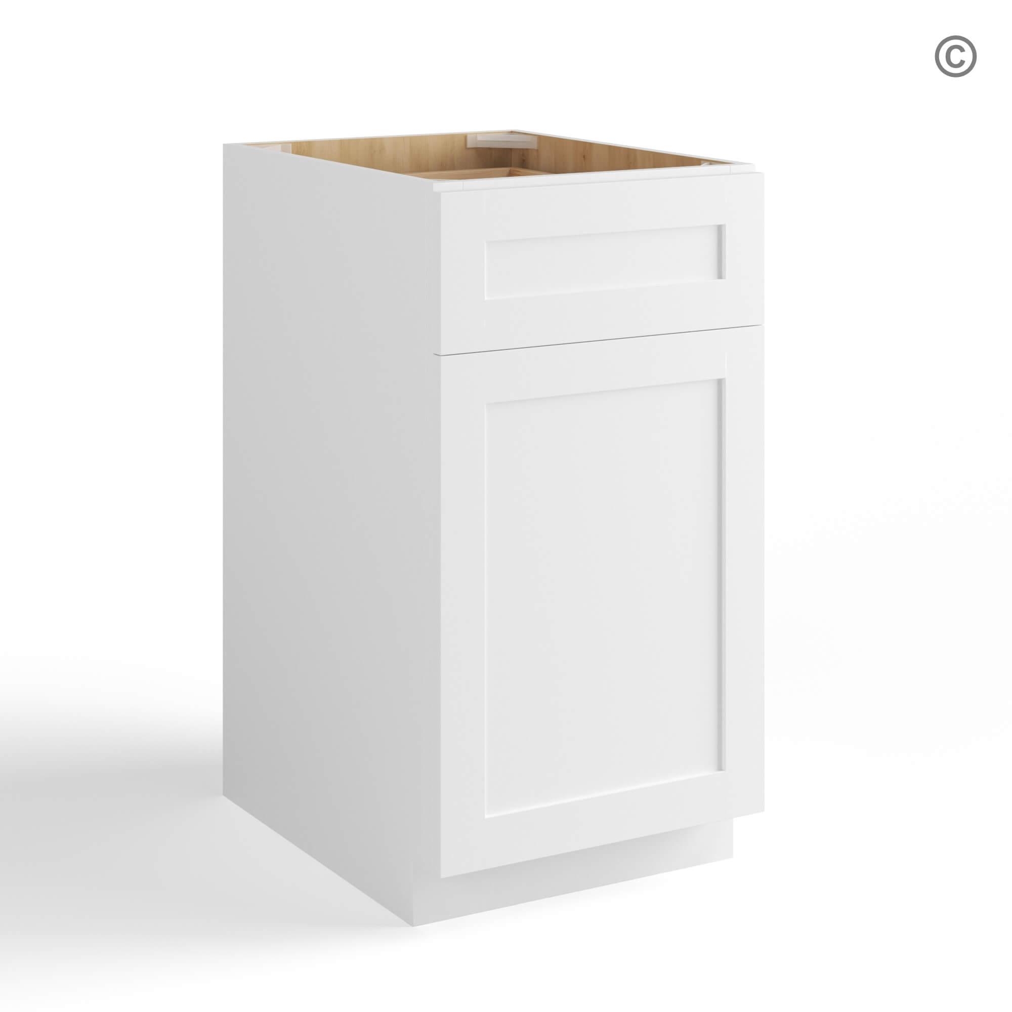 White Shaker Document File Base Cabinet, white kitchen cabinets, rta cabinets