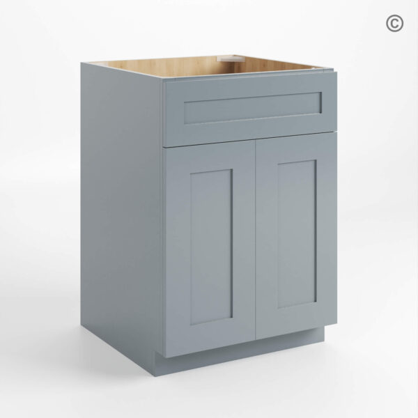 Gray Shaker Sink Base 27, gray kitchen cabinets, rta cabinets