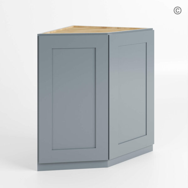 Gray Shaker Base End Cabinet, gray kitchen cabinets, rta cabinets