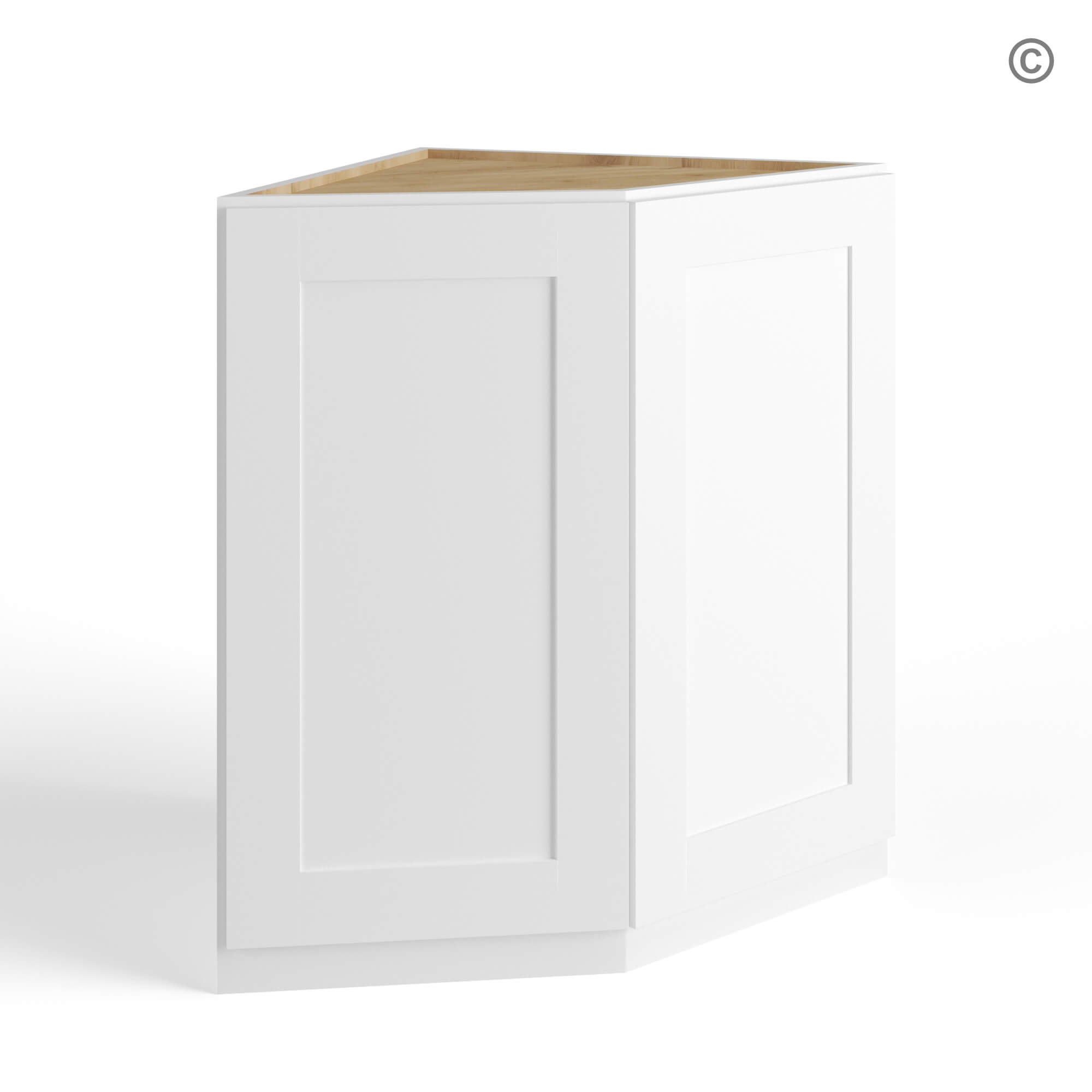 White Shaker Base End Cabinet, white kitchen cabinets, rta cabinets