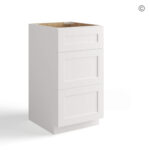 White Shaker Vanity Drawer Base Cabinet, white kitchen cabinets, white shaker cabinets