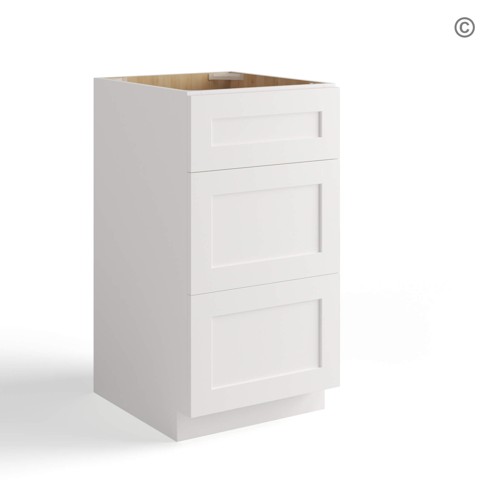 White Shaker Vanity Drawer Base Cabinet, white kitchen cabinets, white shaker cabinets