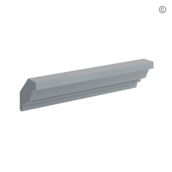 Gray Shaker Crown Moulding, gray kitchen cabinets, rta cabinets