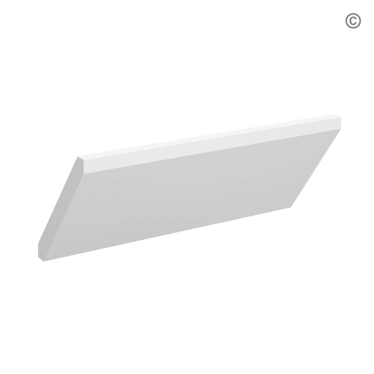 White Shaker Angle Crown Moulding, white kitchen cabinets, rta cabinets