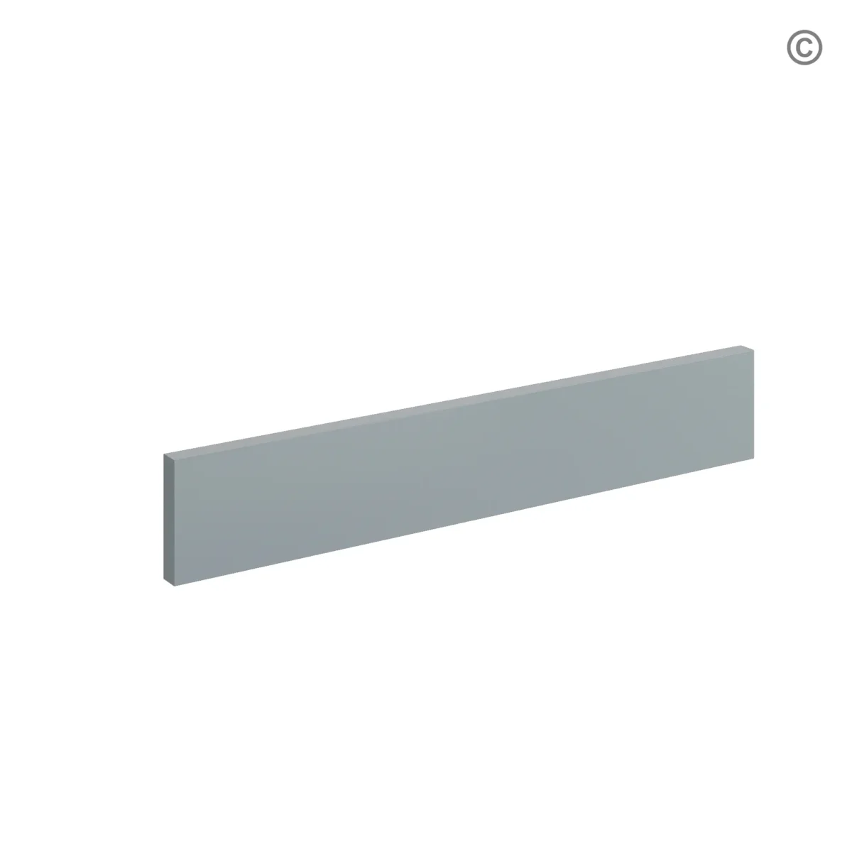 Gray Shaker Toe Kick - Image 1