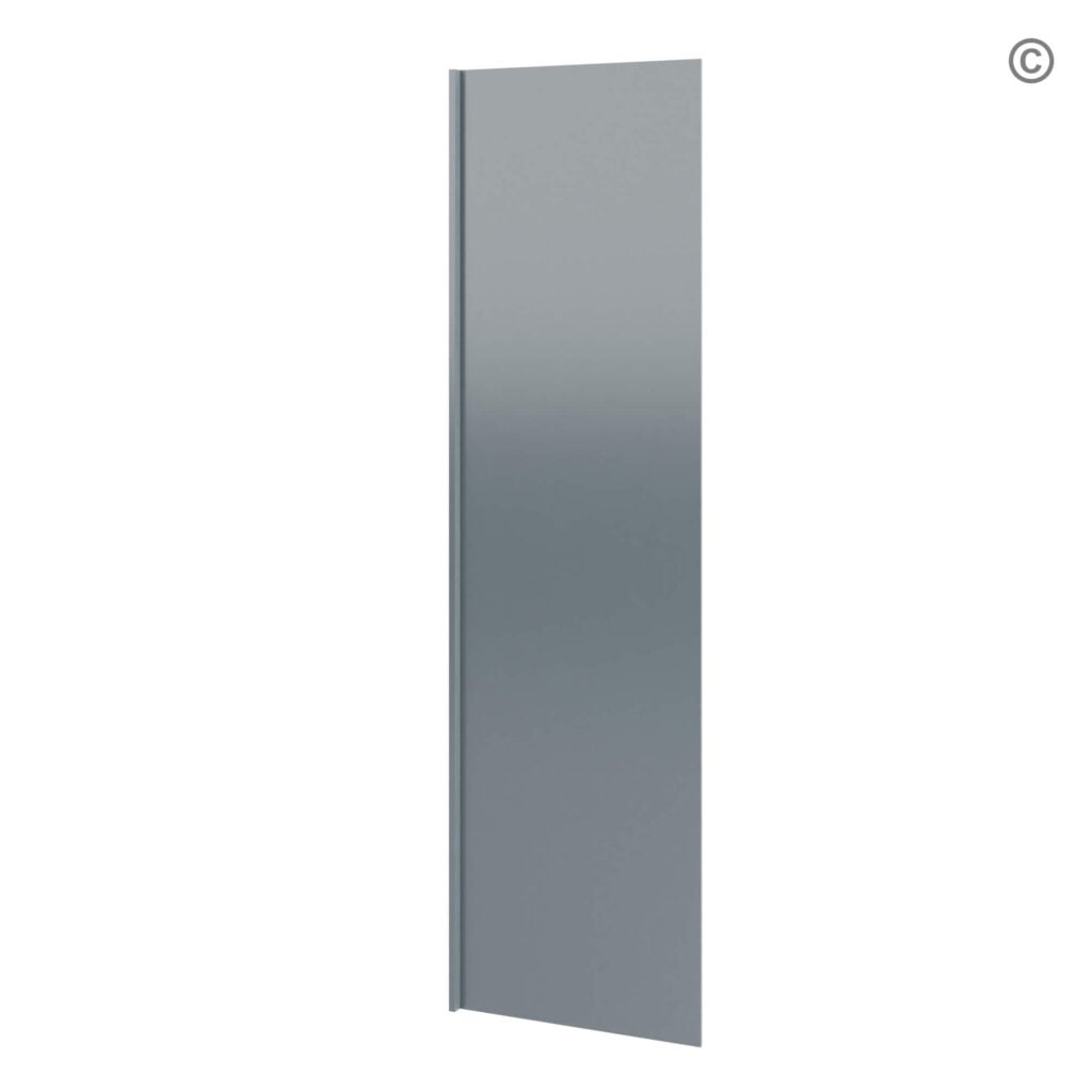 Gray Shaker Refrigerator End Panel, gray kitchen cabinets, rta cabinets