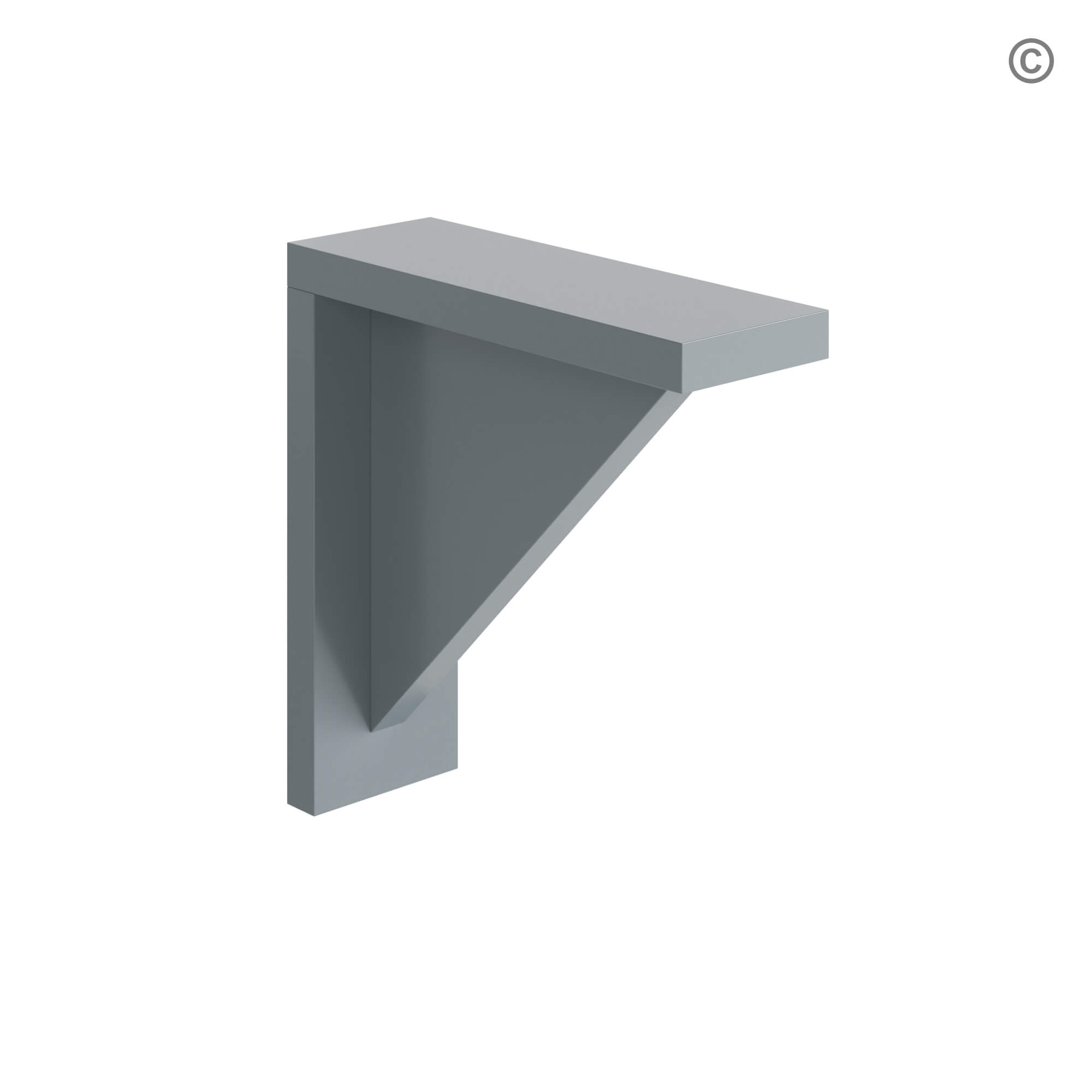 Gray Shaker Corbel 9H, gray kitchen cabinets, rta cabinets