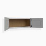 Gray Shaker 12" H Double Door Wall Cabinet