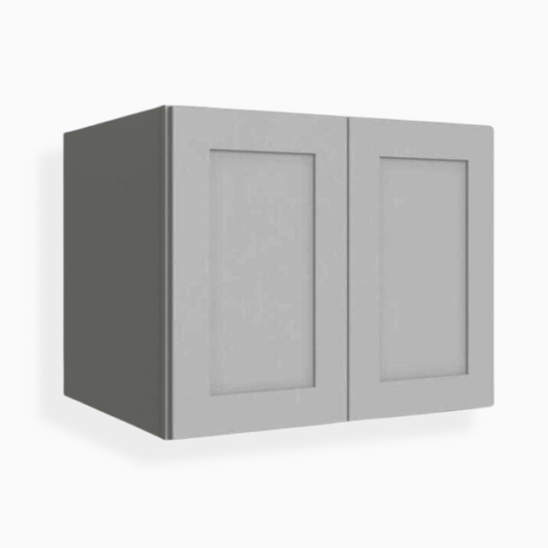 Gray Shaker 24" H Refrigerator Wall Cabinet image 1