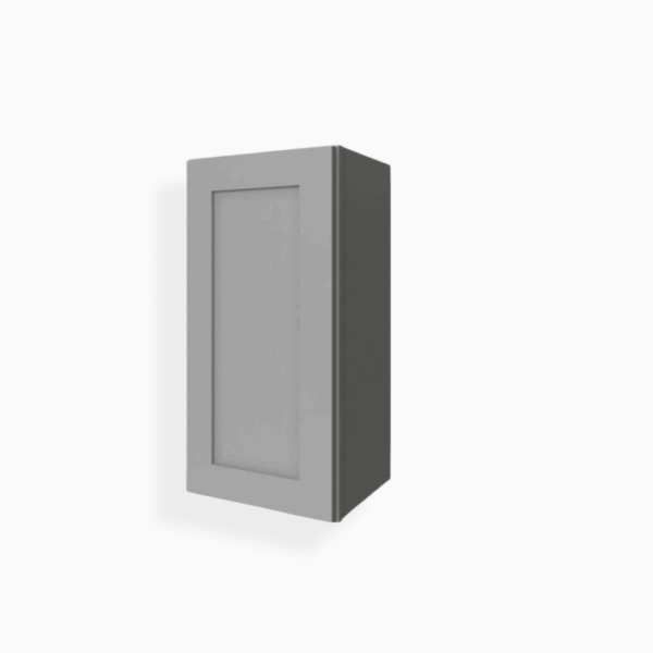 Gray Shaker 36" H Single Door Wall Cabinet image 1