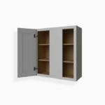 Gray Shaker 36" H Wall Blind Cabinet