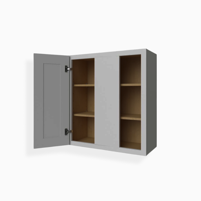 Gray Shaker 36" H Wall Blind Cabinet