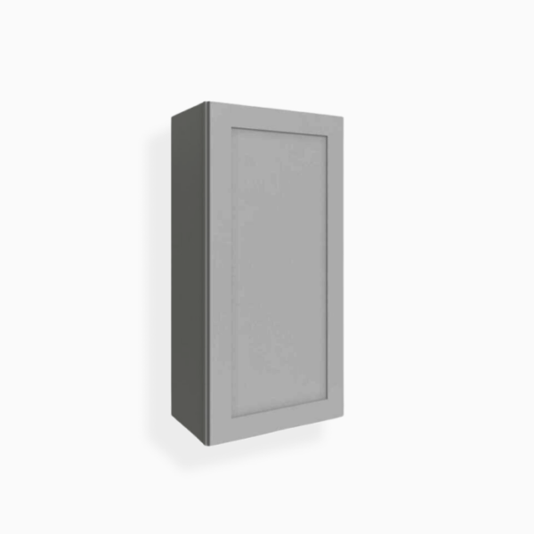 Gray Shaker 42" H Single Door Wall Cabinet image 1
