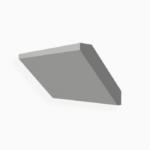 Gray Shaker Angle Crown Moulding