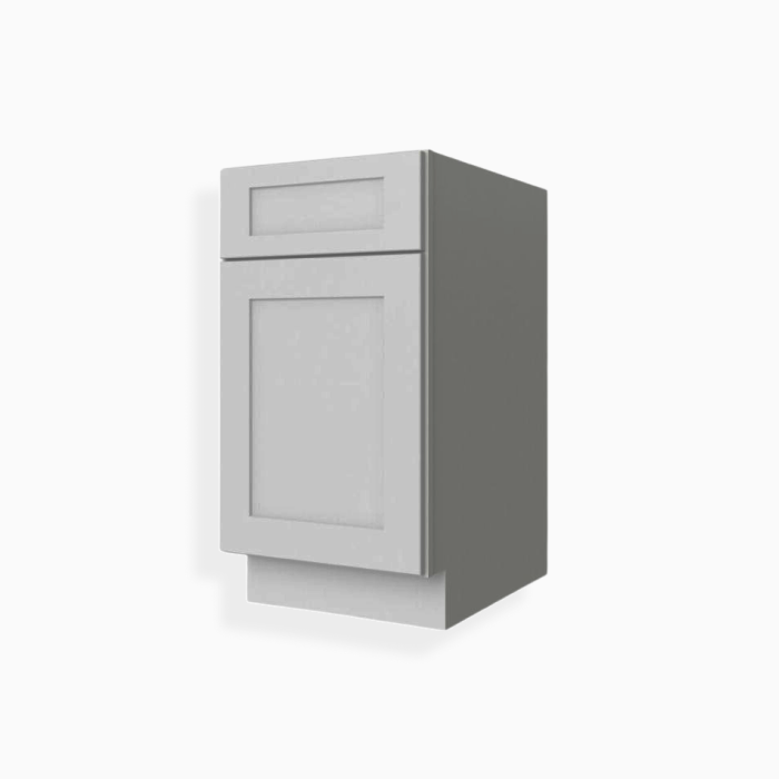 Gray Shaker Base Waste Basket Cabinet image 3