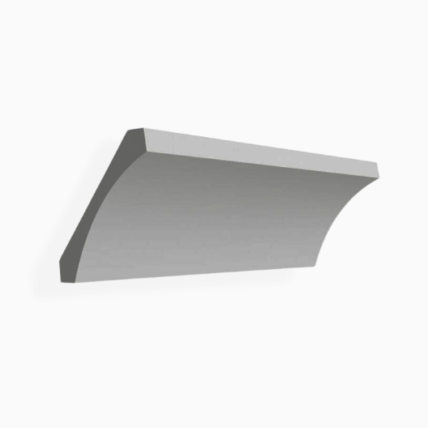 Gray Shaker Cove Crown Moulding