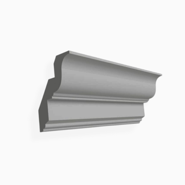 Gray Shaker Inset Crown Moulding
