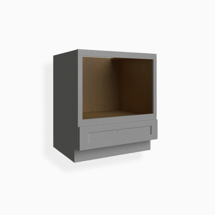 Gray Shaker Microwave Base Cabinet