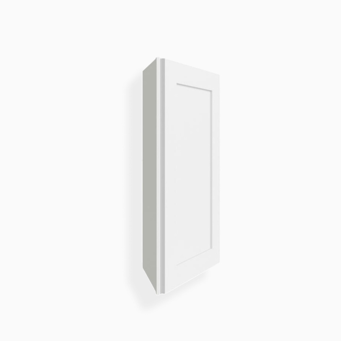 White Shaker 12" Angle Wall Cabinet image 1