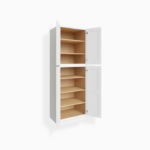 White Shaker 30" W Utility Pantry Cabinet image 2