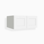 White Shaker 33" W Refrigerator Wall Cabinet image 1