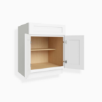 White Shaker Base Cabinet with Double Doors