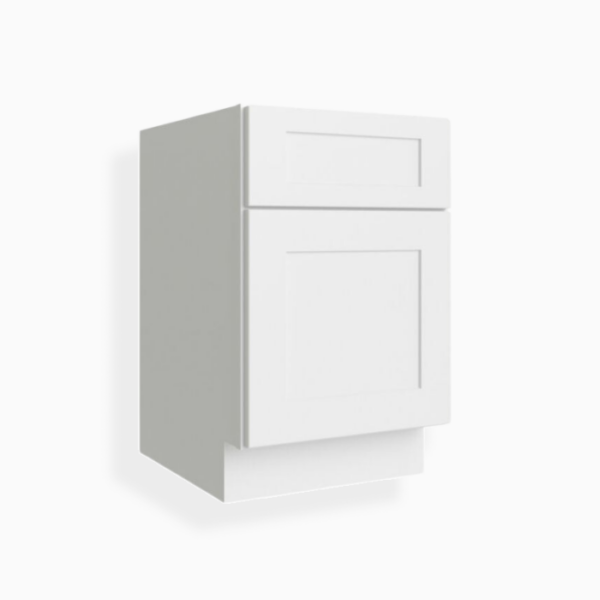 White Shaker Document File Base Cabinet