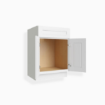 White Shaker Single Vanity Sink Base Cabinet image 2