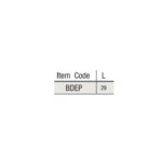 item code BDEP