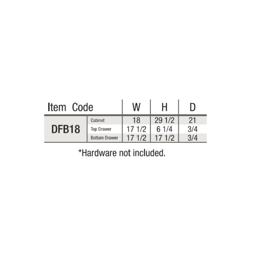 item code DFB18