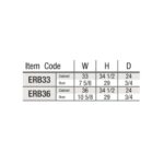 item code ERB33 ERB36