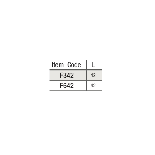 item code F342 F642