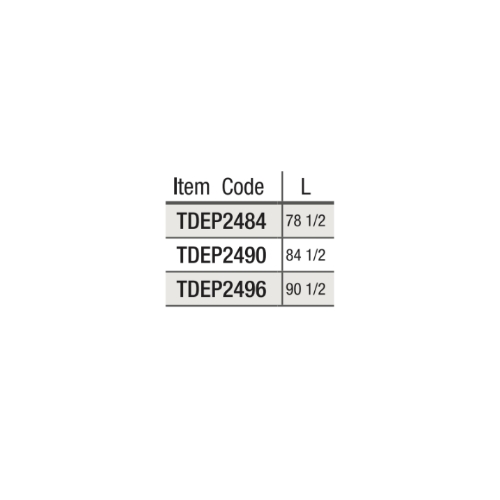 item code TDEP2484 TDEP2490 TDEP2496
