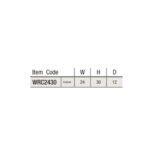 item code WRC2430