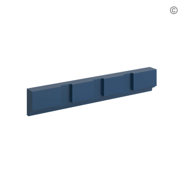 Navy Blue Shaker Dentil Moulding, blue kitchen cabinets, rta cabinets