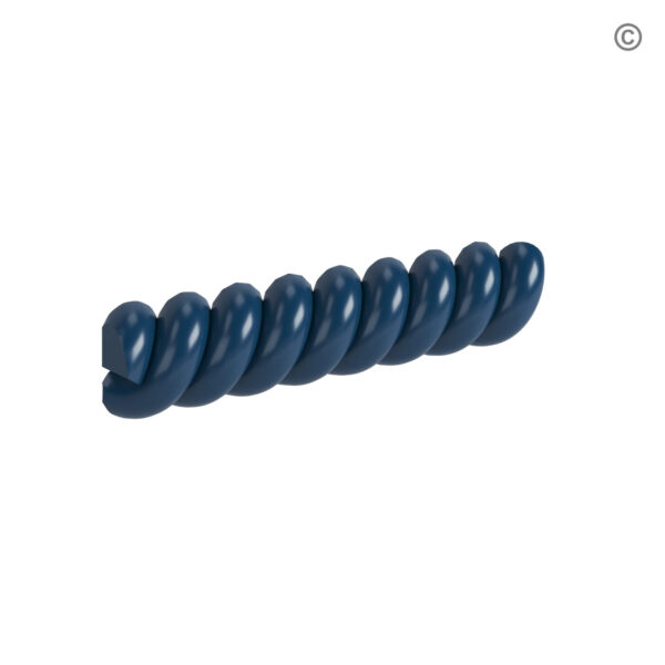 Navy Blue Shaker Rope Moulding, blue kitchen cabinets, rta cabinets