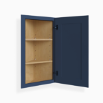 Blue Shaker 12 Angle Wall Cabinet