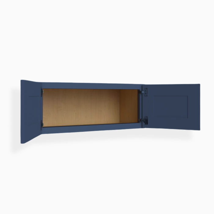 Blue Shaker 12″ H Double Door Wall Cabinet
