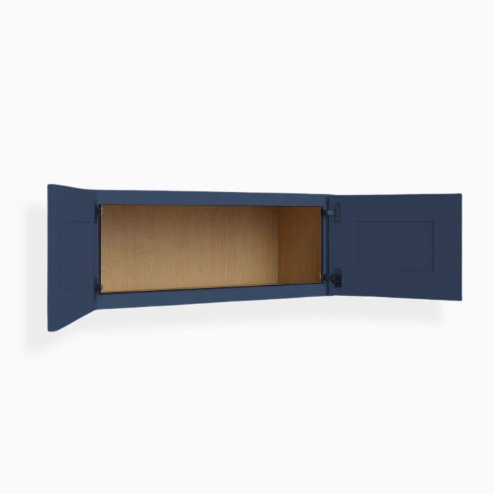 Blue Shaker 15″ H Double Door Wall Cabinet