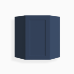 Blue Shaker 24" Diagonal Corner Wall Shelf image 1