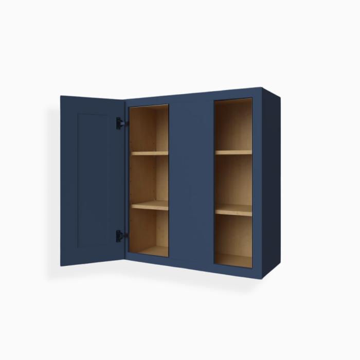 Blue Shaker 36" H Wall Blind Cabinet