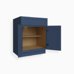 Blue Shaker Base Cabinet with Double Doors image 2