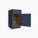 Blue Shaker Base Cabinet with Single Door image 2