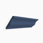 Blue Shaker Crown Moulding