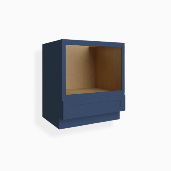 Blue Shaker Microwave Base Cabinet