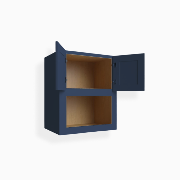 Blue Shaker Microwave Wall Cabinet image 2