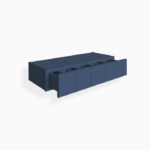 Blue Shaker Wall Spice Drawer